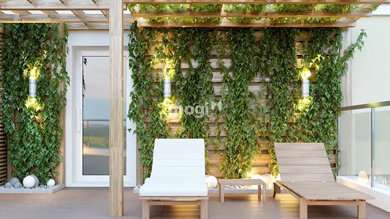 Thiết kế sân thượng với không gian vừa và nhỏ