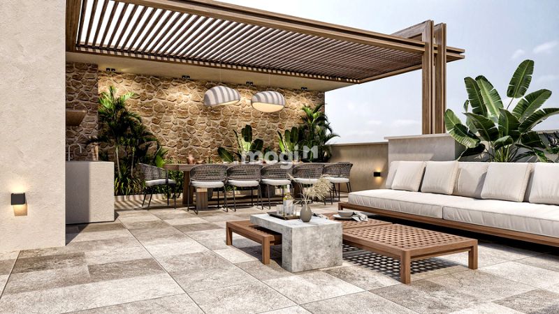  Thiết kế sân thượng đẹp phong cách đồng quê