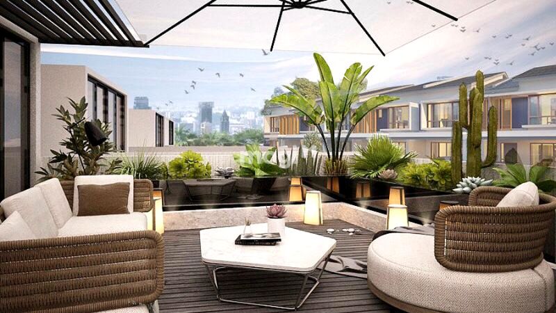 Thiết kế sân thượng đẹp phong cách Bắc Âu