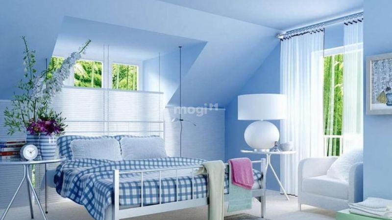 Mệnh Mộc sơn nhà màu gì? Màu xanh dương mang lại cảm giác yên bình và thư giãn
