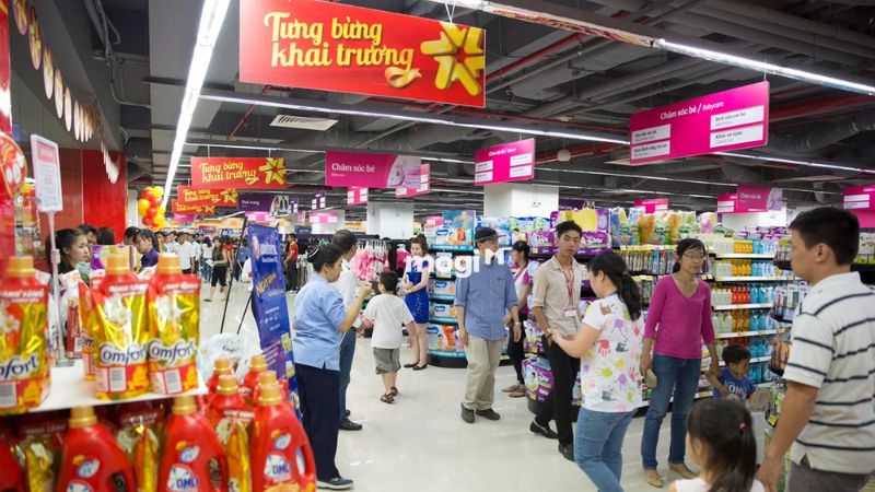 Khu vực siêu thị Winmart tại Vincom Đồng Khởi