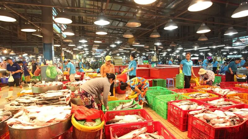 Chợ đầu mối Bình Điền ở đâu? Lưu ý quan trọng khi đi chợ Bình Điền 6 Chợ hải sản - Nhà lồng D
