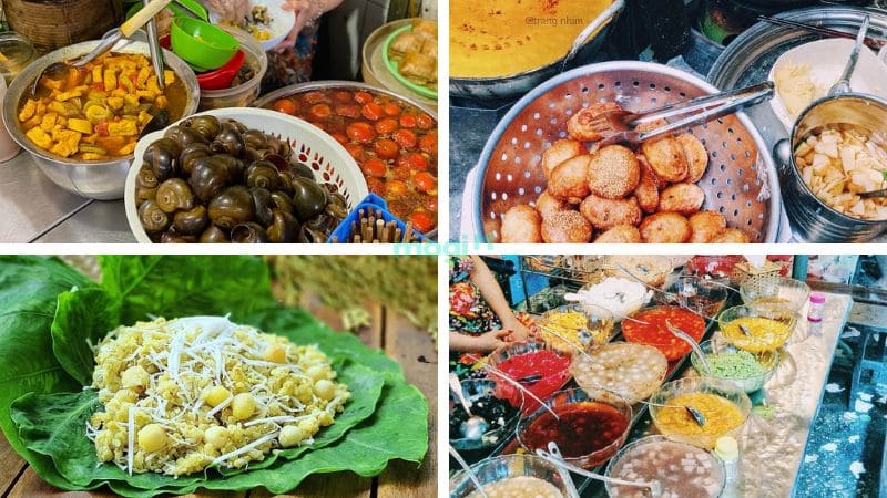 Chợ Đồng Xuân: Điểm mua sắm, tham quan biểu tượng tại Hà Nội 11 Trải nghiệm nhiều món ăn hấp dẫn tại khu ẩm thực Đồng Xuân - Nguồn ảnh: Sưu tầm