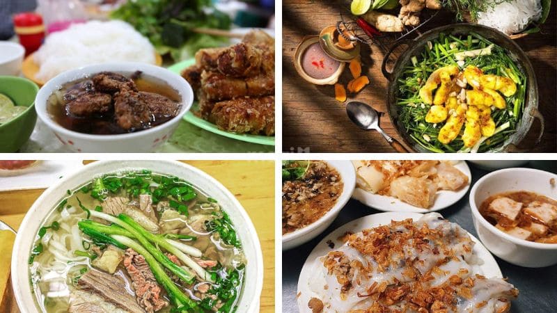 Chợ Đồng Xuân: Điểm mua sắm, tham quan biểu tượng tại Hà Nội 13 Thưởng thức nhiều món đặc sản tại khu vực phố cổ - Nguồn ảnh: Sưu tầm