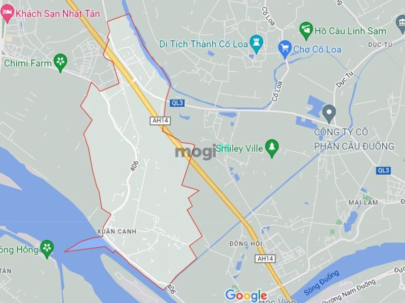 Vị trí thuận lợi của Xuân Canh Đông Anh