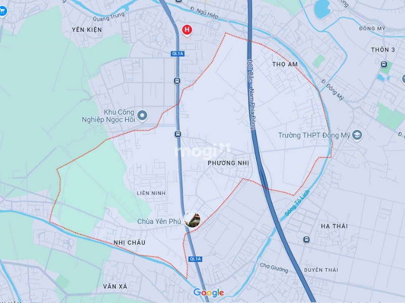 Vị trí xã Liên Ninh Thanh Trì