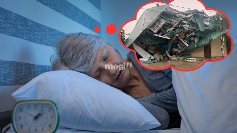 Mơ thấy nhà sập do mưa bão