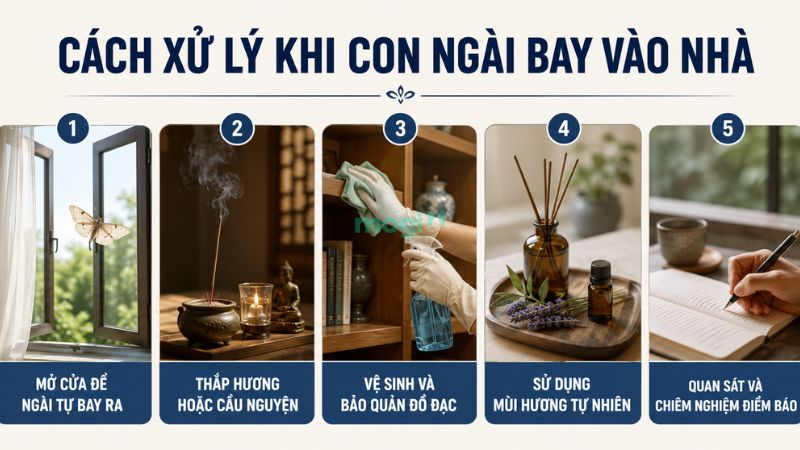 Cách xử lý an toàn khi con ngài bay vào nhà