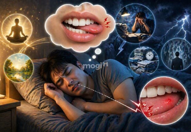 Đang ngủ thì cắn vào lưỡi là dấu hiệu bạn đang chịu áp lực quá tải trong Mb6696 cá cược trực tuyến