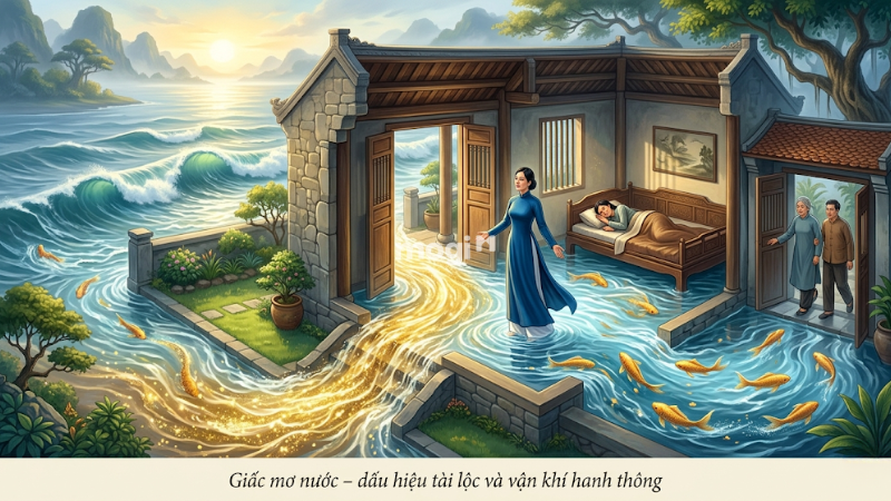 Giấc mơ nước mang điềm tài lộc