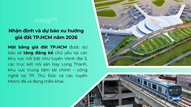 Mặt bằng giá đất TPHCM sẽ tăng đáng kể tại các khu vực nổi bật