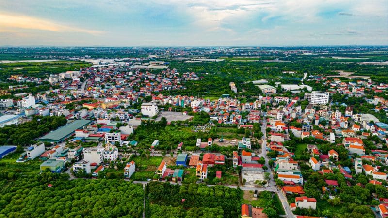 Một góc tỉnh Bắc Ninh nhìn từ trên cao (Nguồn: Cafe F)