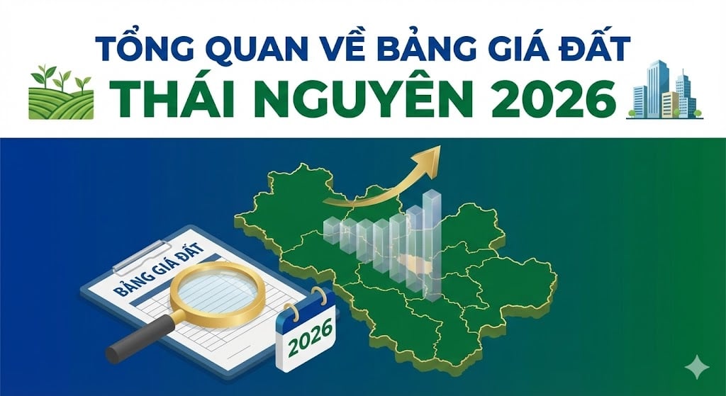 Tổng quan về bảng giá đất Thái Nguyên 2026 