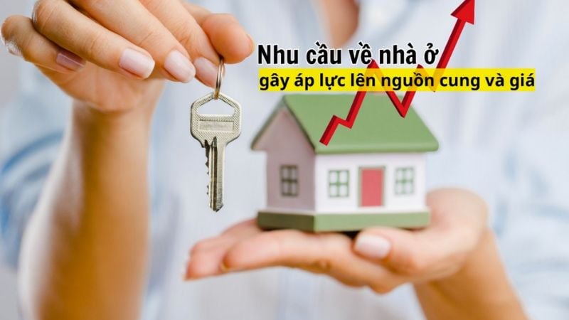 Nhu cầu đất ở và đất kinh doanh gây áp lực lên nguồn cung và giá