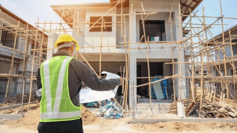 Ngày Tốt Động Thổ Tháng 1 Năm 2026: Chọn Ngày Đẹp Xây Nhà 6 Thi công công trình nhà ở (Nguồn: Kiến trúc C&B)