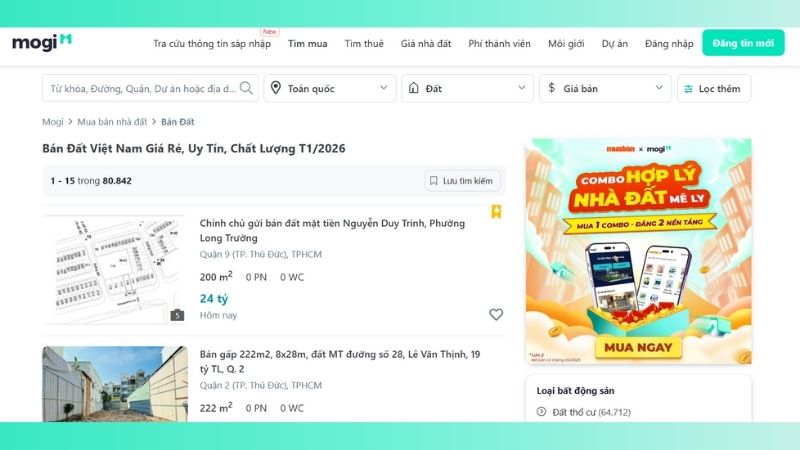 Mua đất uy tín, giá tốt tại Mtbtr.com