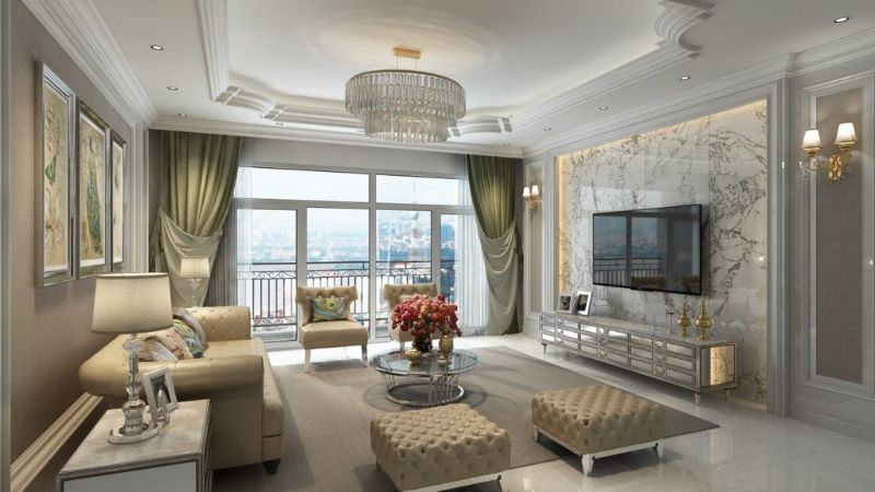 Phòng khách trong một Trang Chủ MB66.COM / Đăng Ký Tặng 66K cao cấp The Grand HaNoi