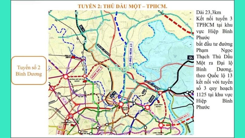 Dự kiến khởi công 5 tuyến metro tại TPHCM năm 2026 và thông tin chi tiết 6 Tuyến đường sắt đô thị số 2 (Thủ Dầu Một - TP.HCM)