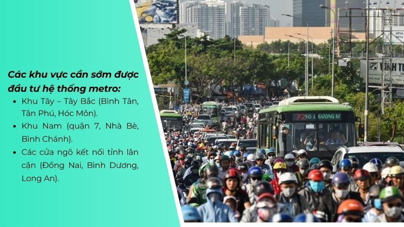 Dự kiến khởi công 5 tuyến metro tại TPHCM năm 2026 và thông tin chi tiết 2 Các khu vực TP.HCM cần sớm được Trang MB66.COM Chính Thức - MB 66 Uy Tín hệ thống metro vì lượng kẹt xe lớn