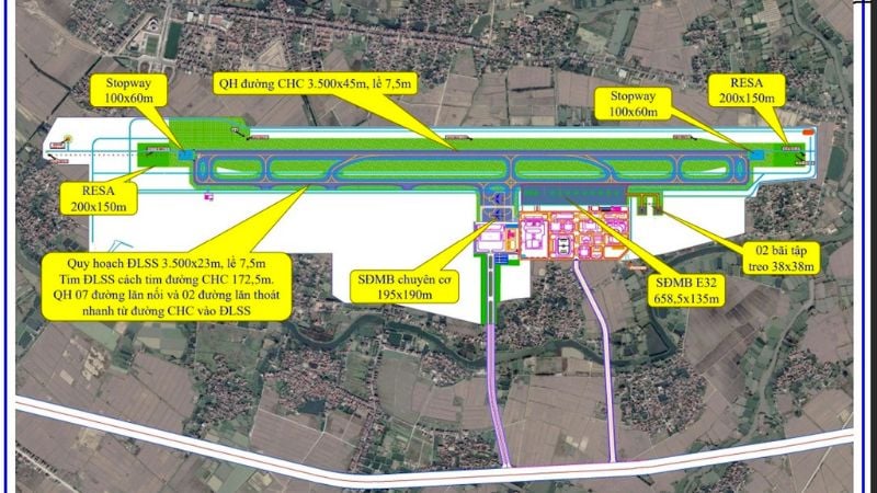 Dự án sân bay Gia Bình 2026: Cập nhật tiến độ và quy mô chi tiết 2 Thông tin quy hoạch dự án sân bay Gia Bình