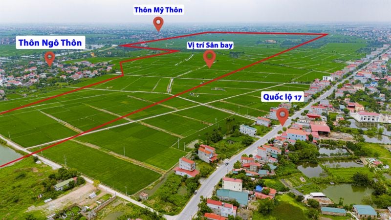 Dự án sân bay Gia Bình 2026: Cập nhật tiến độ và quy mô chi tiết 1 Sân bay Gia Bình nằm trên địa bàn các xã Gia Bình, Lương Tài, Nhân Thắng và Lâm Thao thuộc tỉnh Bắc Ninh - Ảnh: VNEconomy