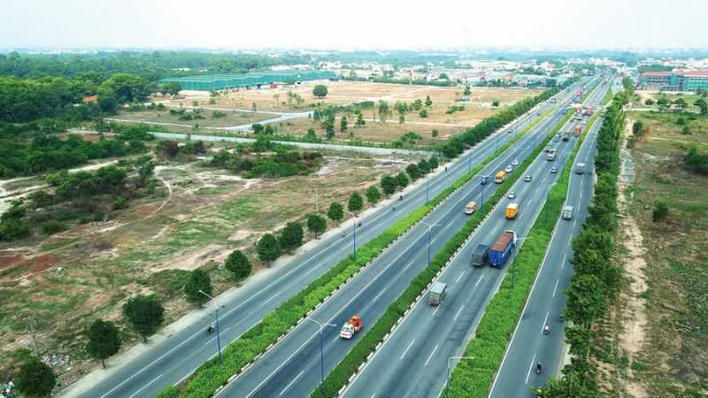 Một đoạn đường Vành đai 4 TPHCM đi qua Bình Dương (Nguồn: Báo Đấu thầu)
