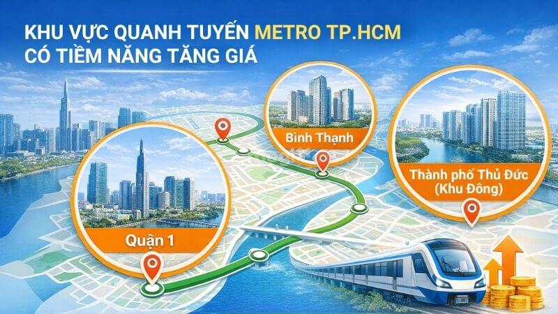 Các khu vực Mocbai66.com nhà cái WC 2026 có tiềm năng tăng giá quanh tuyến metro TPHCM