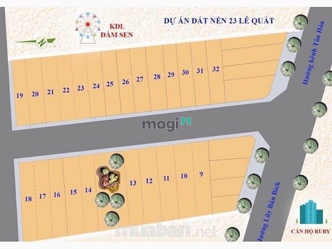 Hình ảnh Bán lô đất khhu nội bộ DT 4x20m đường Lê Quát q.Tân Phú