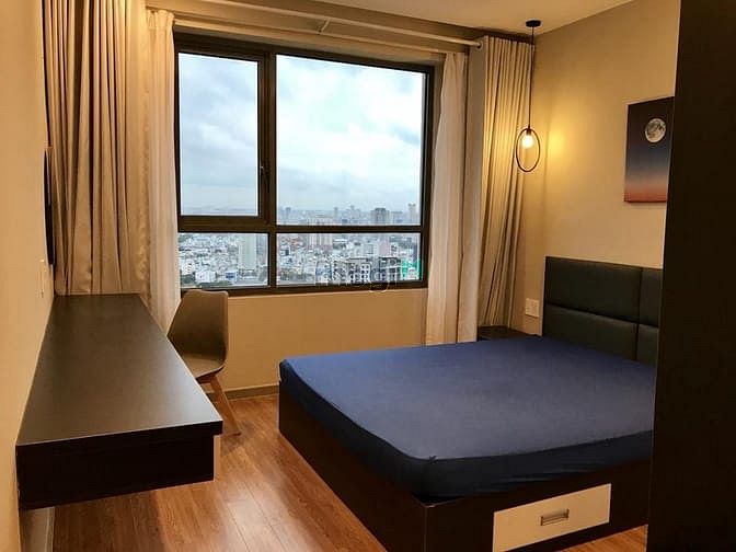 Hình ảnh Cho thuê chung cư Gold View Q4, 2PN, lầu cao, view sông, full nội thất