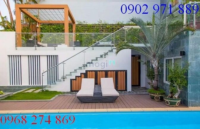 Hình ảnh cho thuê biệt thự 200m2 hồ bơi sân vườn