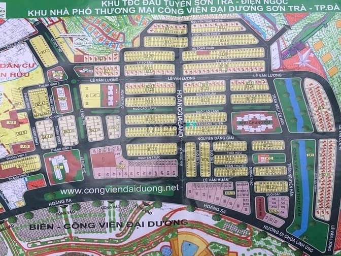 Hình ảnh Bán 1320 m2 đất MT biển đường Hoàng Sa,Đà Nẵng cách CV Đại Dương Thế g