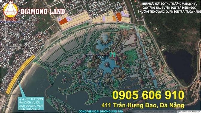 Hình ảnh Cho thuê 10 năm 1300 m2 đất MT đường Hoàng Sa,view biển đ/d CV Đại