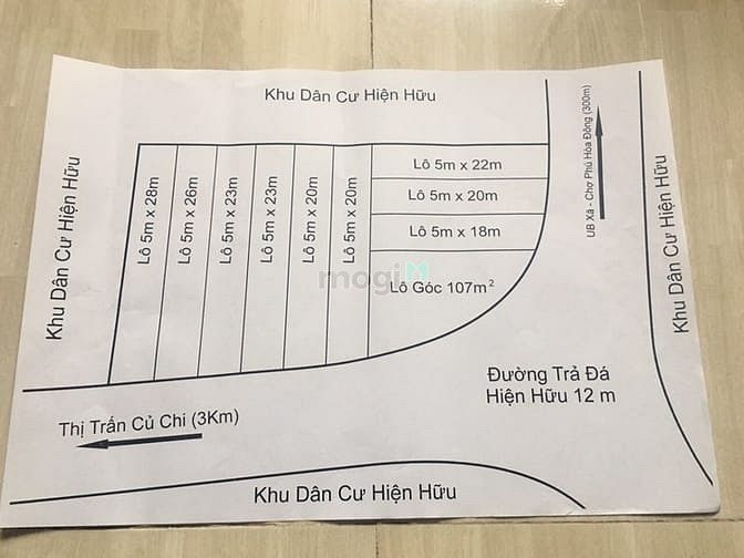 Hình ảnh Cần bán đất 2 mặt tiền xã Phú Hòa Đông - Củ Chi