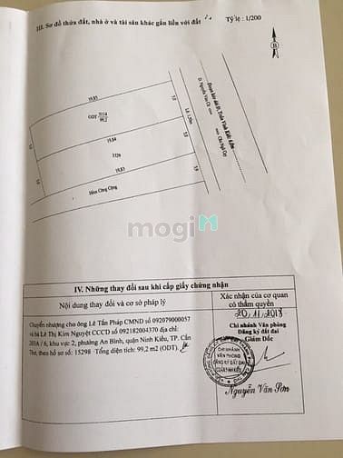 Hình ảnh Bán nền mặt tiền trần vĩnh kiết, an bình, ninh kiều (5x19.85). 4,5 tỷ