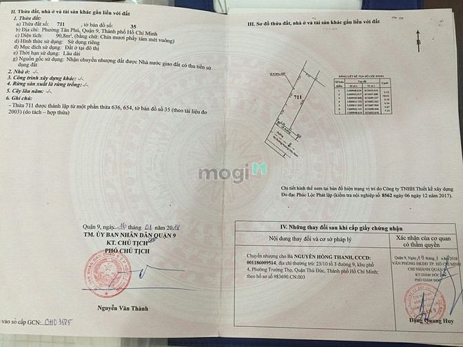 Hình ảnh ĐẤT 90m THỔ GIÁ CHỈ 3TY680 ngay bệnh viện Ung Bướu , P.Tân Phú , Q.9
