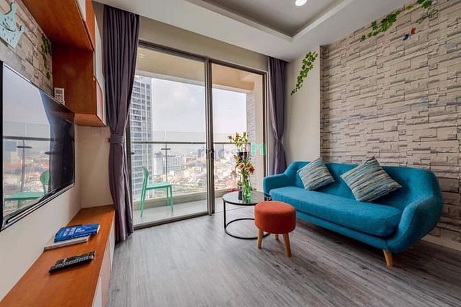 Hình ảnh Cho thuê chung cư Millennium 2PN, tầng cao, block B, đầy đủ nội thất