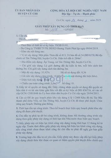 Hình ảnh Cần bán đất mặt tiền đường số 24 - xã Tân Thông Hội - Củ Chi