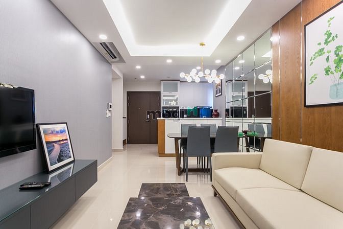Hình ảnh CH River Gate Q4 cho thuê 2PN 2WC đầy đủ nội thất 25 triệu/tháng