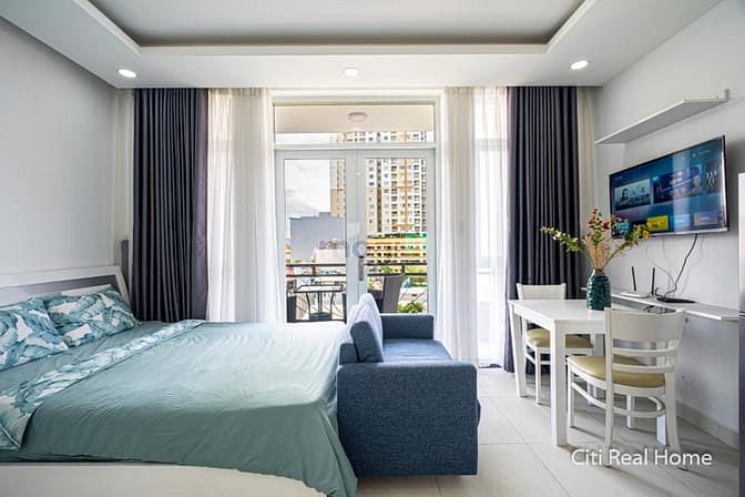 Hình ảnh Mb6623 nạp rút nhanh chóng studio có balcony siêu đẹp, full nội thất cao cấp giảm giá mạnh