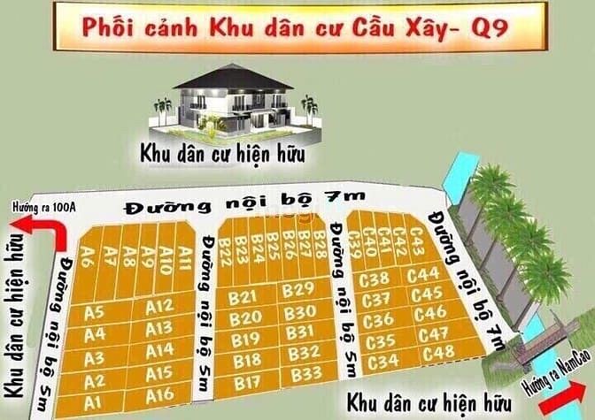 Hình ảnh bán đất thổ cư đường 100A , P. Tân Phú , Quận 9 ( hướng đông bắc )