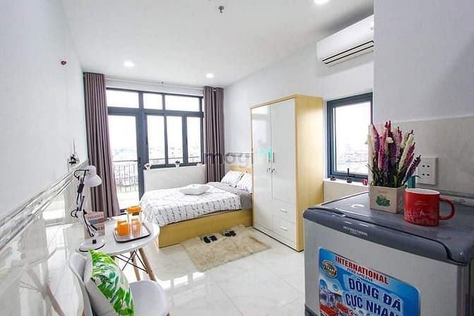 Hình ảnh Cho thuê CHDV Studio/ 1 Pn riêng có BAN CÔNG và CỬA SỔ LỚN, Full nt
