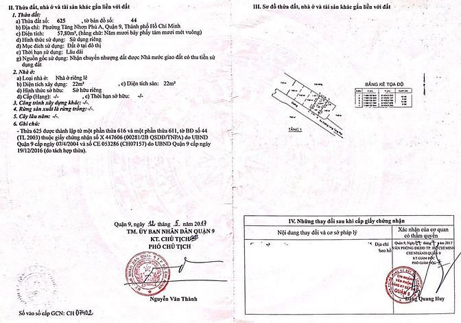 Hình ảnh Bán đất thổ cư 58m đường làng tăng phú , P.TNPA , Quận 9
