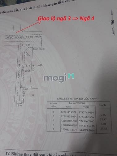 Hình ảnh Cần bán gấp đất 2 mặt tiền đường Nguyễn Thị Hẹ - xã Trung Lập Thượng