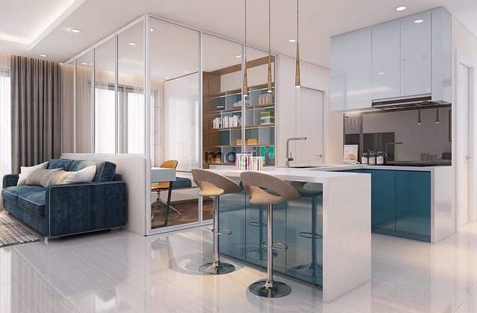 Hình ảnh Cần cho thuê gấp CHCC Green Valley, PMH, 90m2, 2PN, nhà cực đẹp thoáng