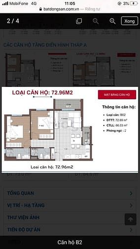 Hình ảnh Mb6623 nạp rút nhanh chóng Conic Riverside, DT 73m2 2PN 2WC căn góc view đẹp, giá 2.1 tỷ