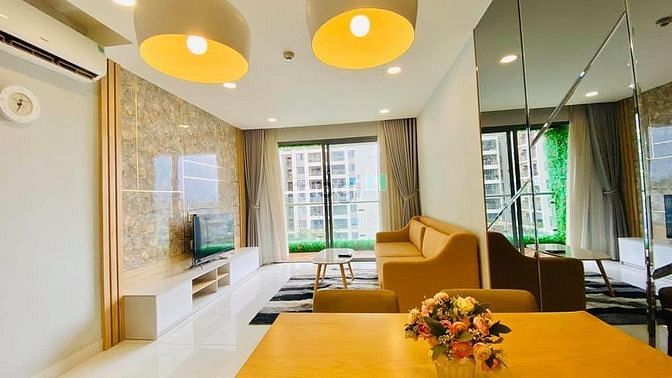Hình ảnh Bán chung cư The Gold View Q4 2PN, 2WC, 80m2, view hồ bơi, NTDD