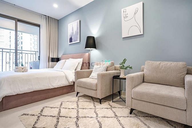 Hình ảnh Cho thuê oficetel chung cư Sài Gòn Royal Q4, 45m2, view bitexco, NTDD
