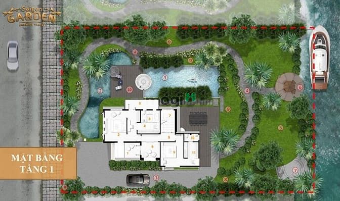 Hình ảnh Đất biệt thự khu compoud cao cấp dt 1500m2 giá 17tr/m2