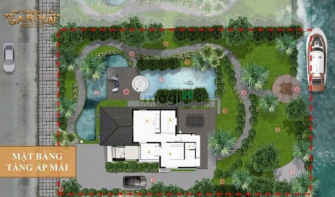 Hình ảnh Đất biệt thự khu compoud cao cấp dt 1500m2 giá 17tr/m2