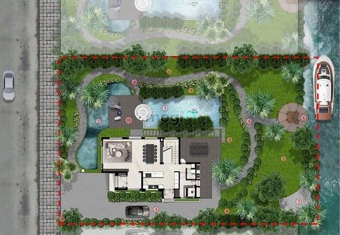 Hình ảnh Đất biệt thự khu compoud cao cấp dt 1500m2 giá 17tr/m2